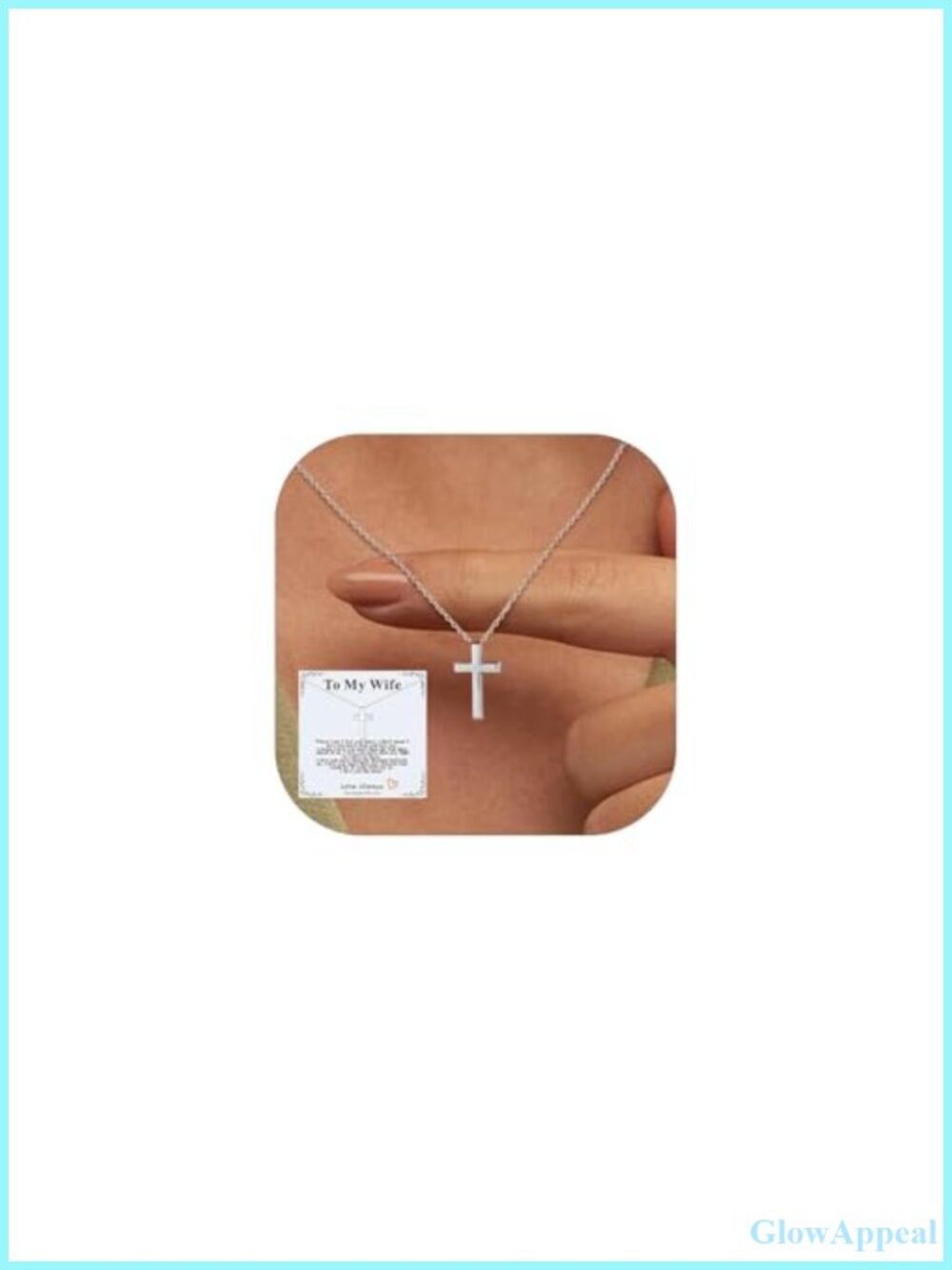 Dainty Cross Necklace 316L Stainless Steel Pendant Christian Gift